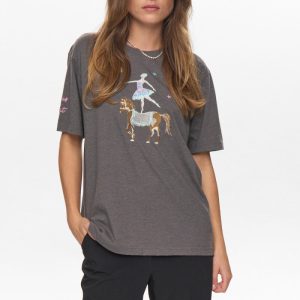 Nümph Prima oversize t-shirt dark grey melange