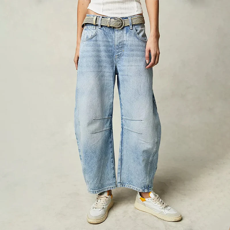 Augusta | Casual Og Behagelige Jeans Med Vide Ben - Billede 8