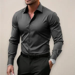 Valentin | Stilfuld Herre Forårs Slim Fit Skjorte