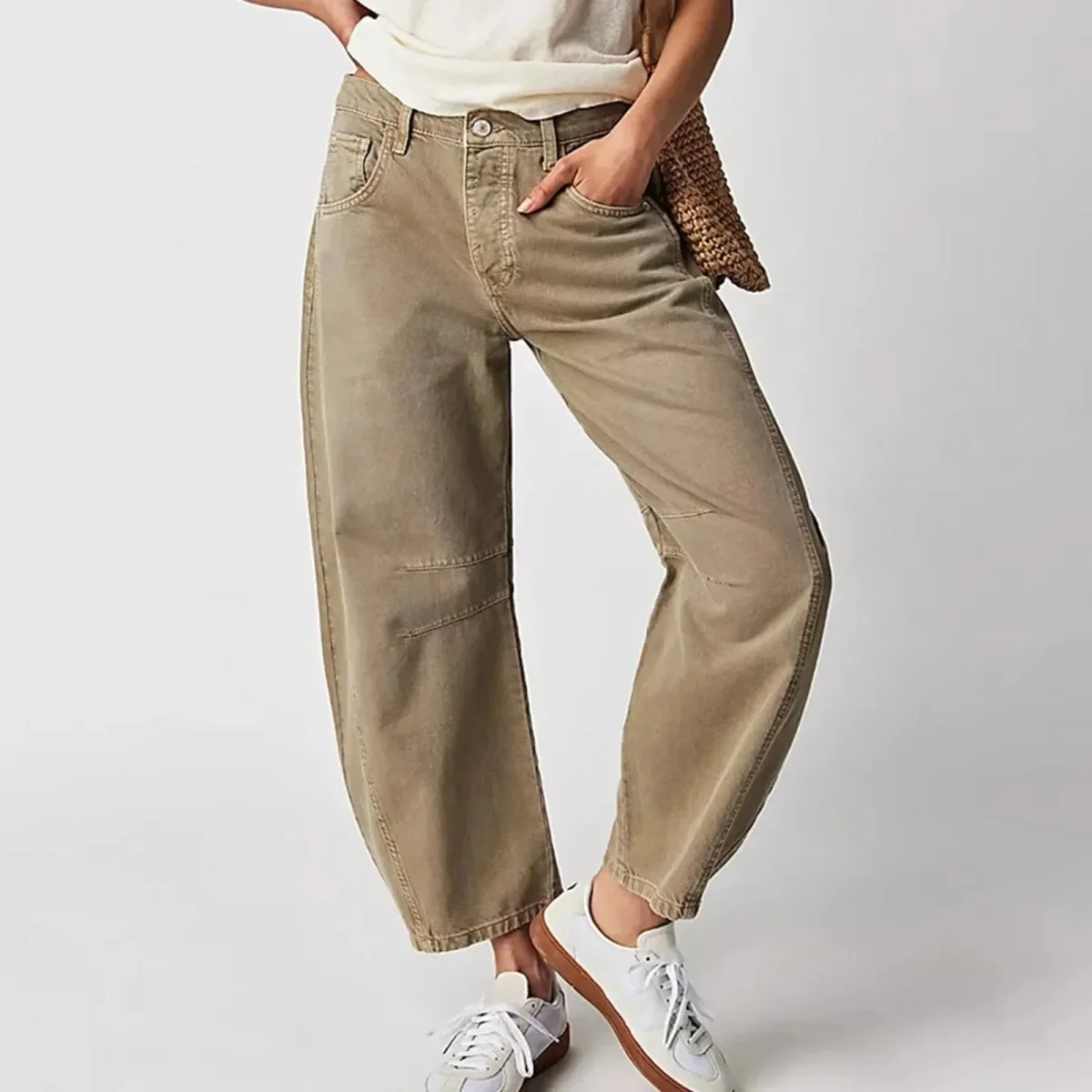 Augusta | Casual Og Behagelige Jeans Med Vide Ben - Billede 3