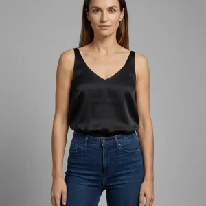 Ida | Dame Satin Camisole V-hals Brede Stropper
