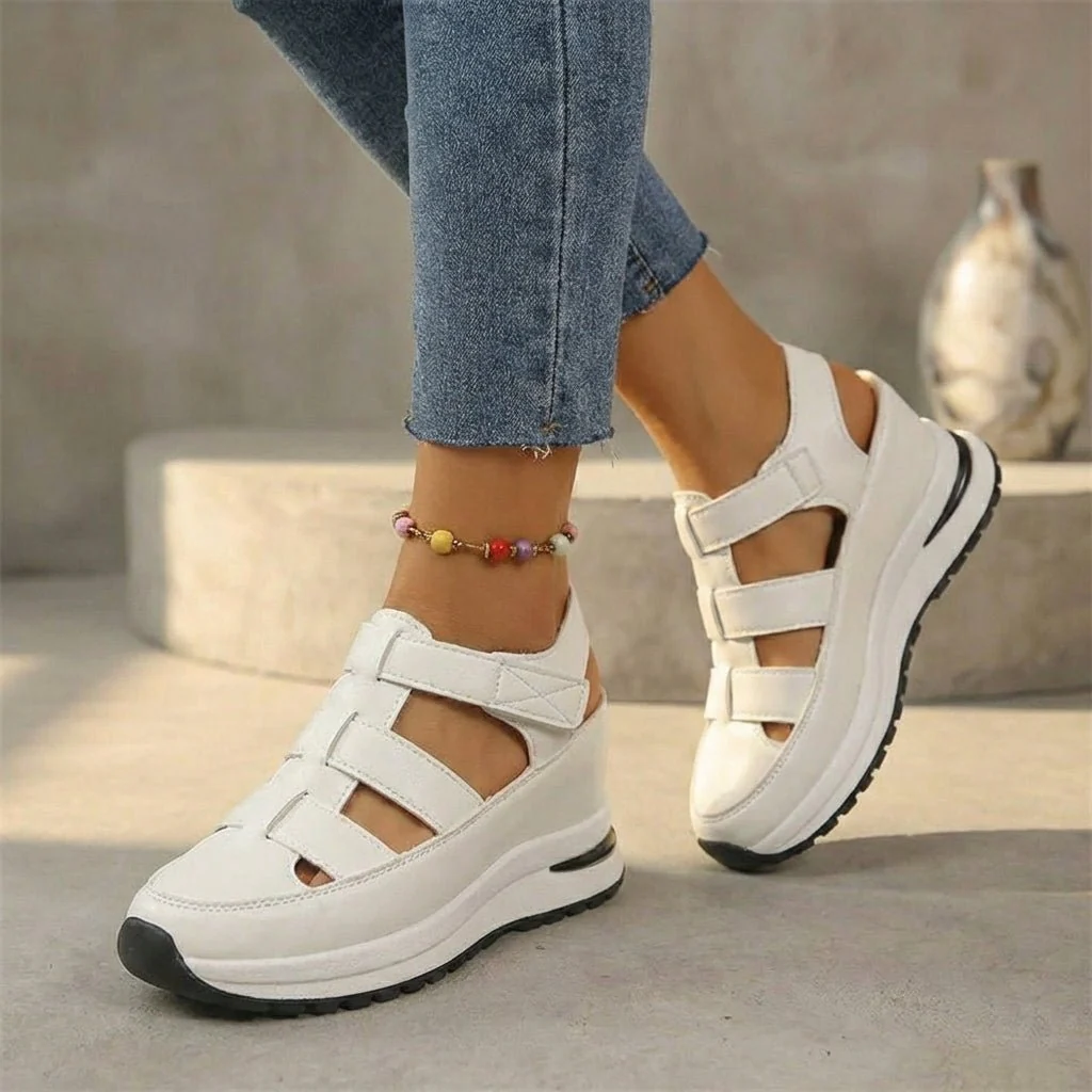 Karla | Orthopediske Loafers Platform Sneaker Sandaler Lukket Tå - Billede 3